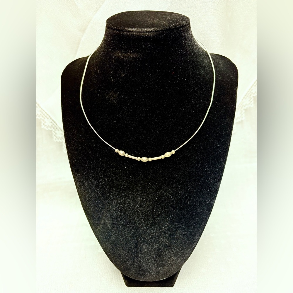 Women Jewelry Necklace 925 Silver 15.5” Long Dainty Shiny